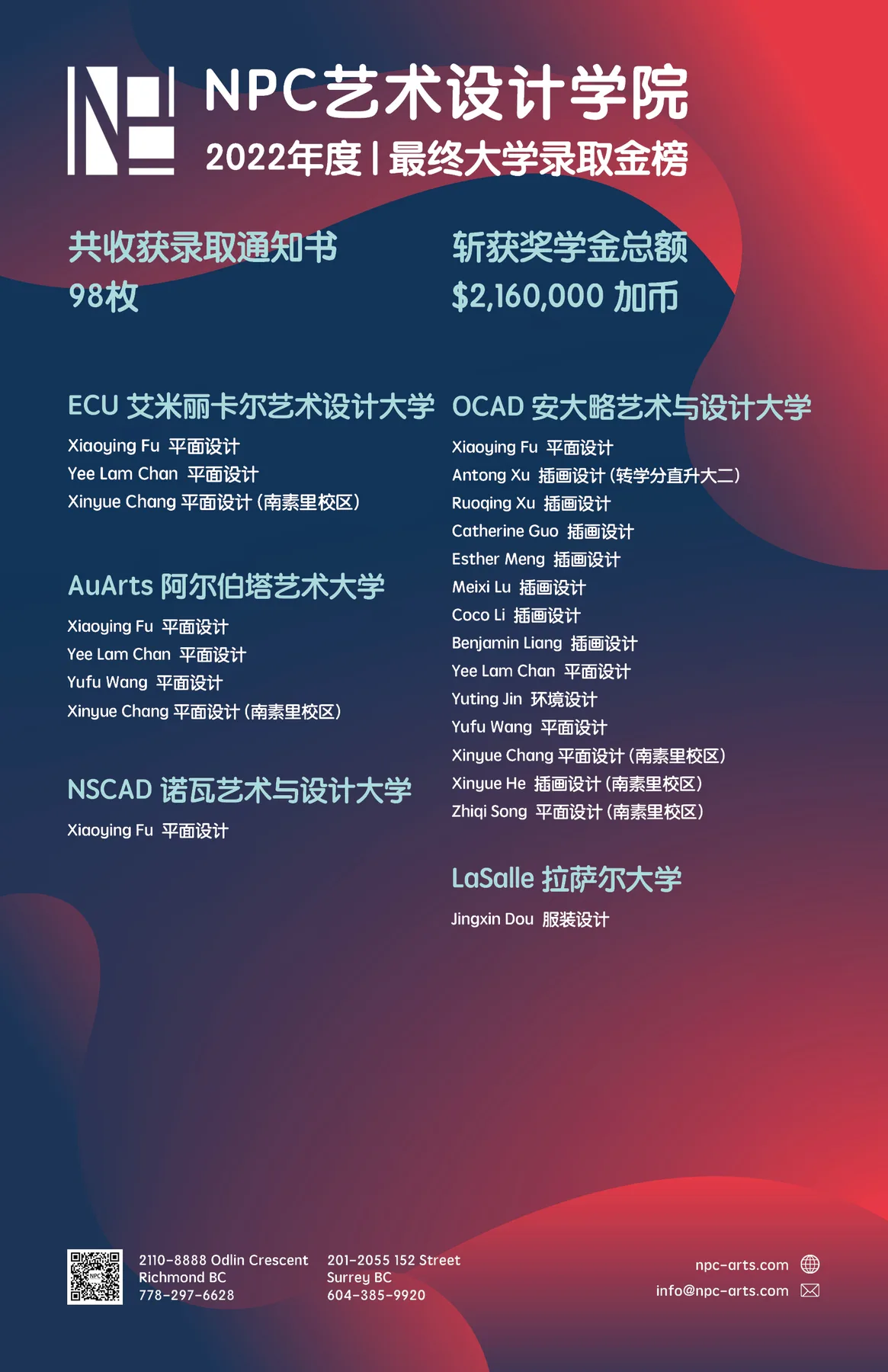 Student work — NPC student work